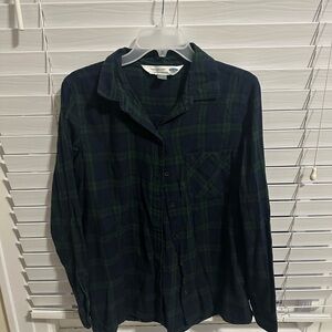 Old Navy Dark Plaid Classic Shirt
